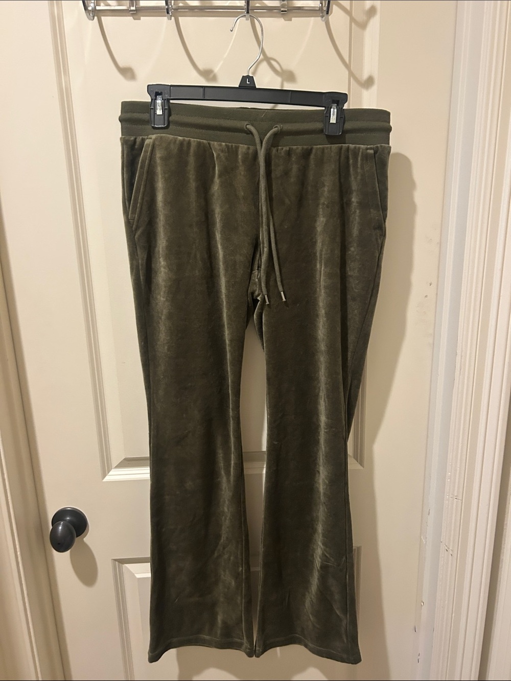 NWT GAP Olive Green Velvet Drawstring Pants